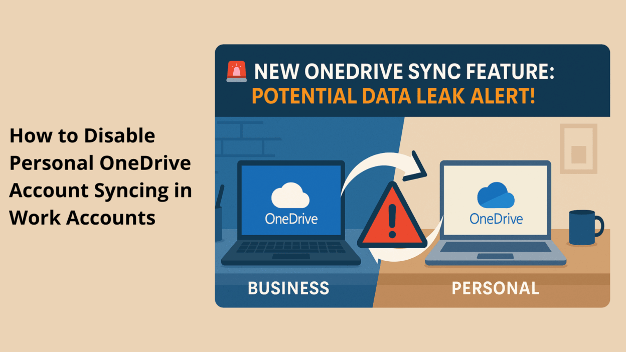 How to Disable Personal OneDrive Account Syncing in Work Accounts  - Microsoft 365