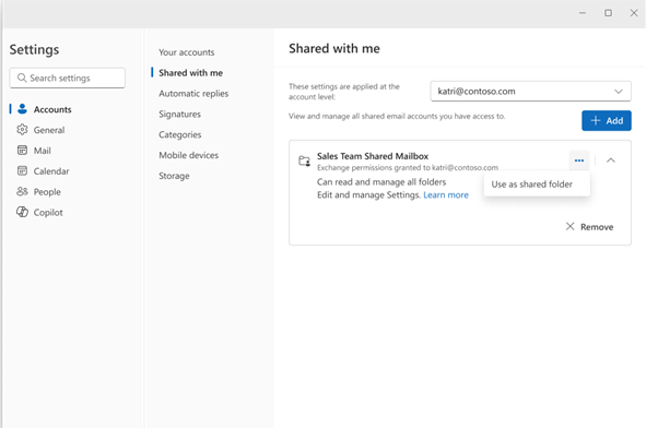 How to Add a Shared Mailbox as an Account in New Outlook - Microsoft 365