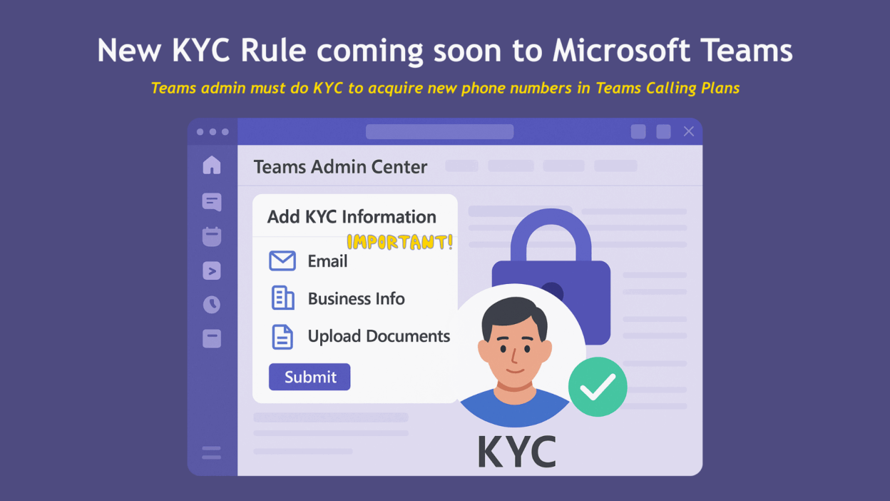 KYC Requirement Mandatory for Teams Calling Plans