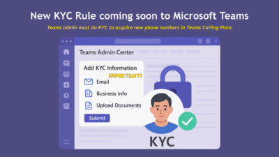 KYC Requirement Mandatory for Teams Calling Plans