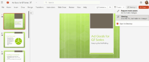 Request More Access Microsoft PowerPoint Web