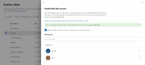 Restricted Access Control for SharePoint Governance