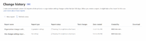 Site Change History