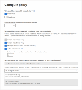 Site Ownership Policy