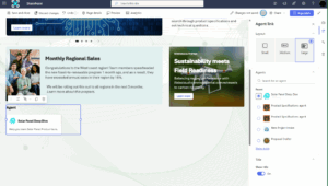 Drag and Drop the AI Agent Link WebPart