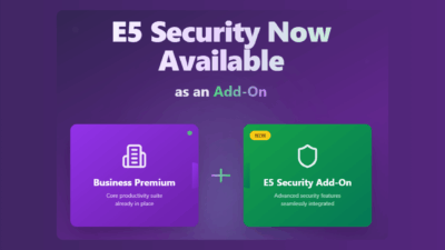 Microsoft 365 E5 Security is available as Add-on for Business Premium