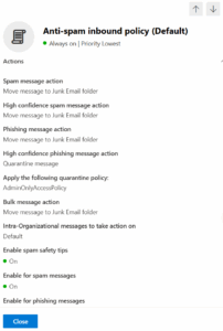 anti spam policies