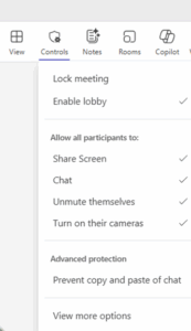 Major New Features for Meeting Controls in Microsoft Teams Premium -