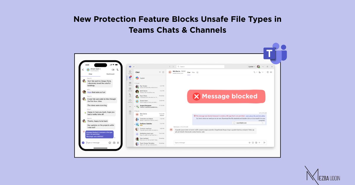 Blocks Unsafe File Types in Teams