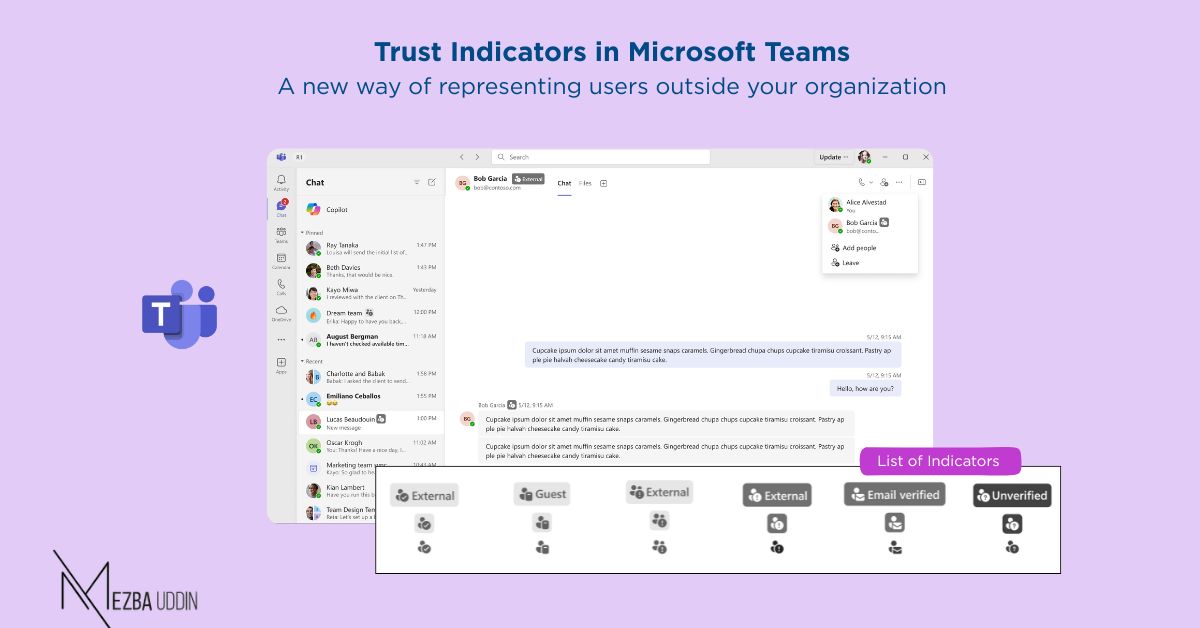 Trust Indicators in Teams