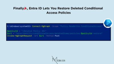 Restore deleted Conditional Access Policies