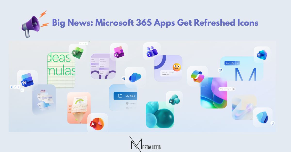 Microsoft 365 apps new icons