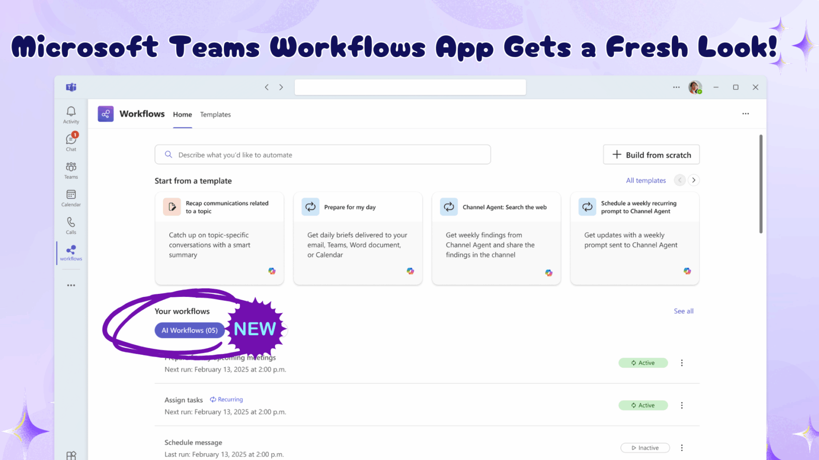 Workflows App in Microsoft Teams gets AI-powered Templates - Mezba Uddin
