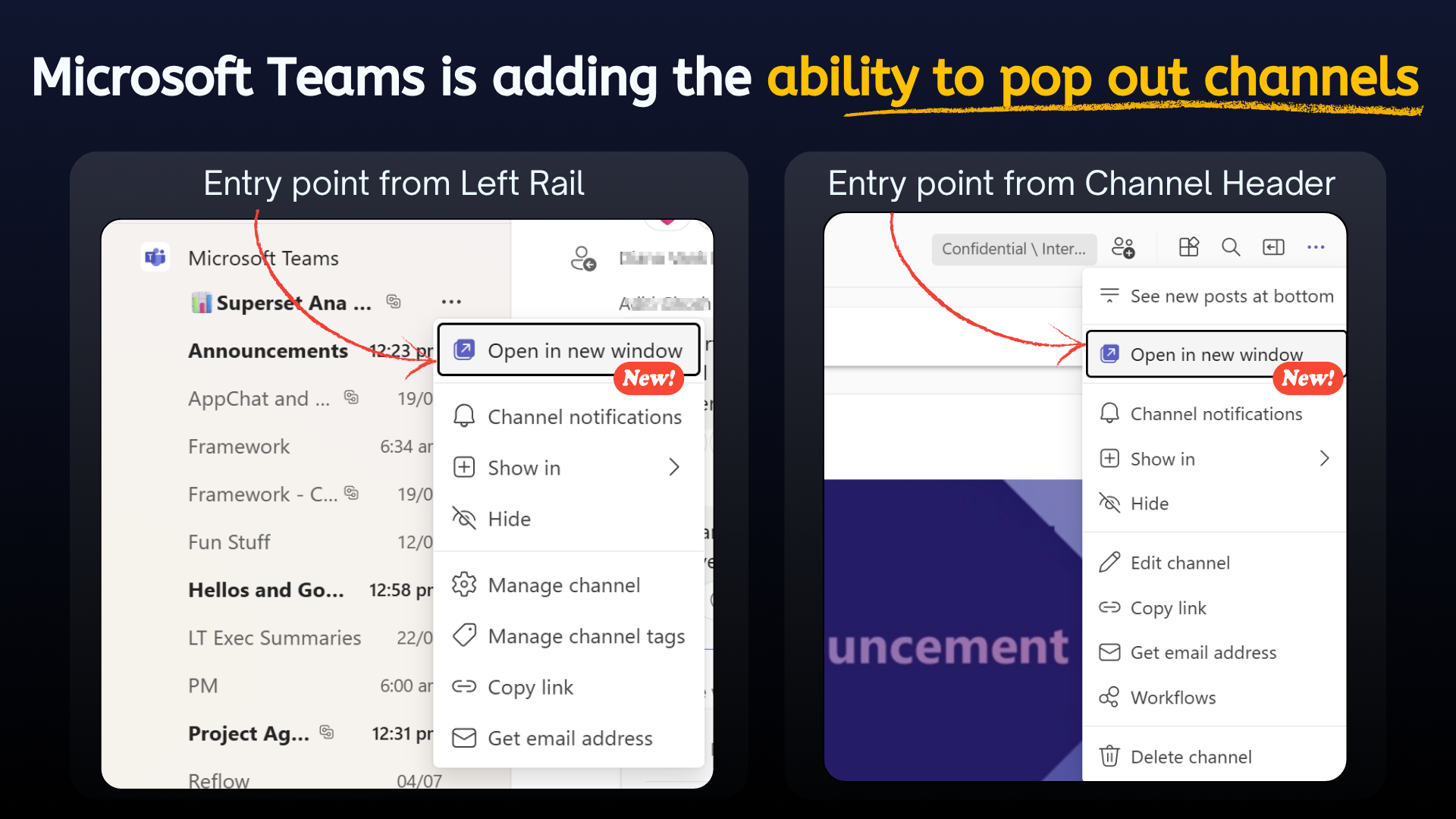 Pop Out Channels into Separate Windows in Microsoft Teams - Mezba Uddin