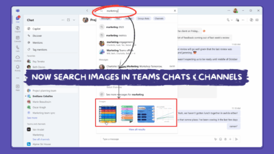 Ssearch Images in Microsoft Teams
