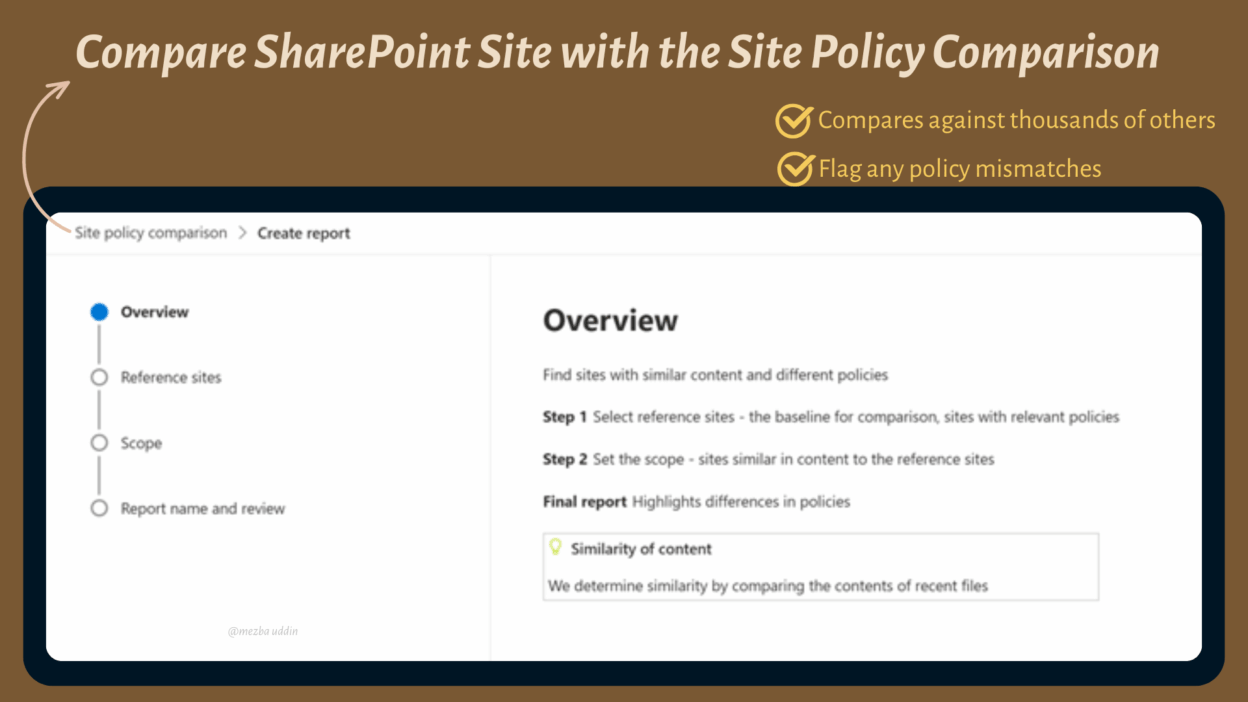 Compare Site Security Policies