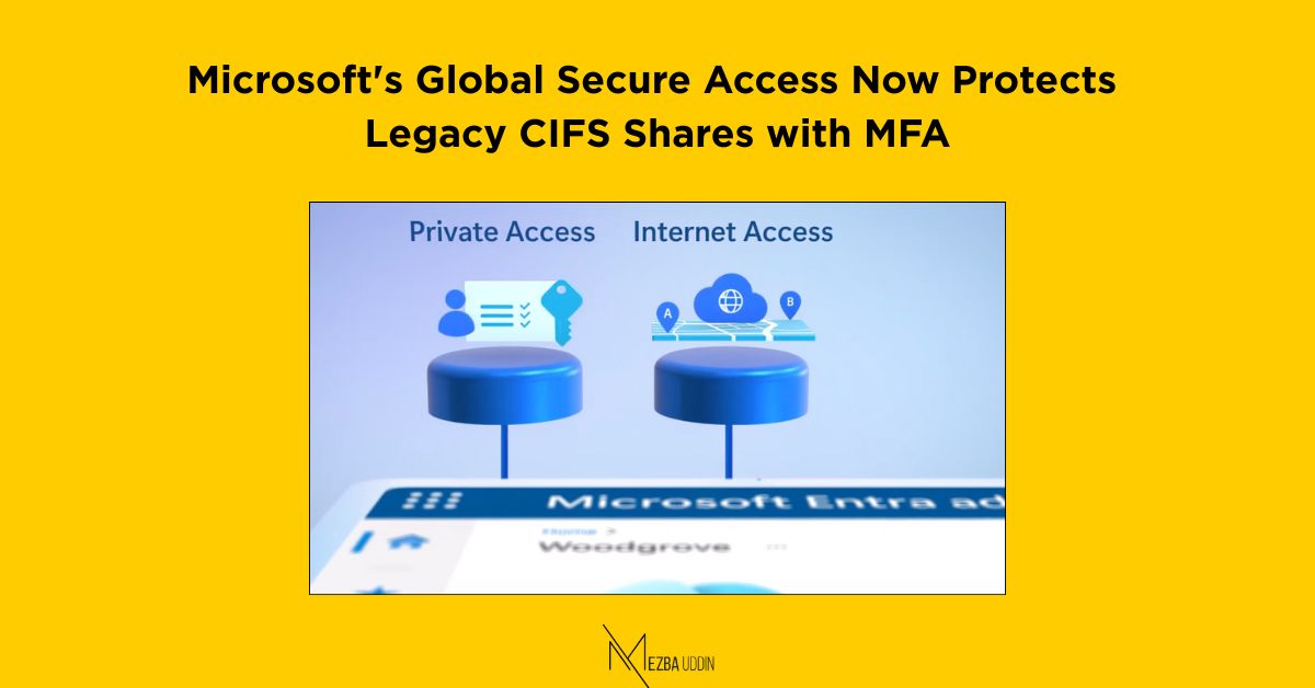 Microsoft's Global Secure Access Now Protects Legacy CIFS Shares with MFA -