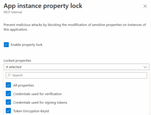 How to Configure App Instance Property Lock in Microsoft Entra ID 4 Configure App Instance Property Lock
