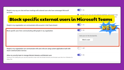 Block External users in Microsoft Teams