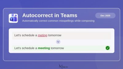 New in Microsoft Teams: Autocorrect in the Compose Box