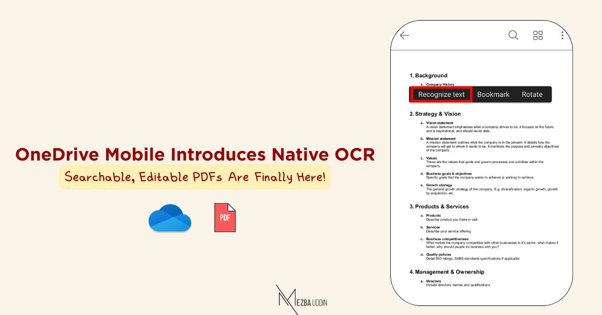 Recognize Text in PDFs