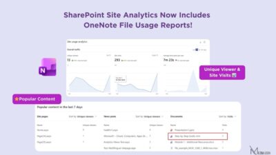 OneNote File Usage Reports