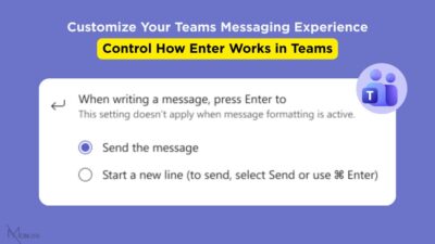 Change Teams Enter Key Behavior
