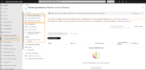 Microsoft Entra Tenant Governance for Multi-Tenant Management 5 tenant governance in entra