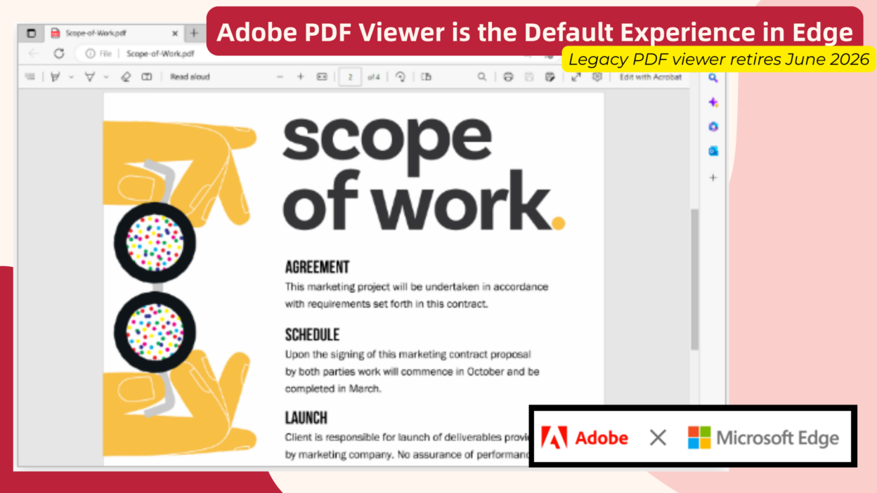 Adobe PDF Viewer Is the Default Experience in Edge