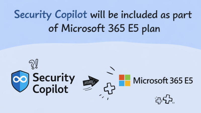 Security Copilot Included in Microsoft 365 E5 Plan - Mezba Uddin