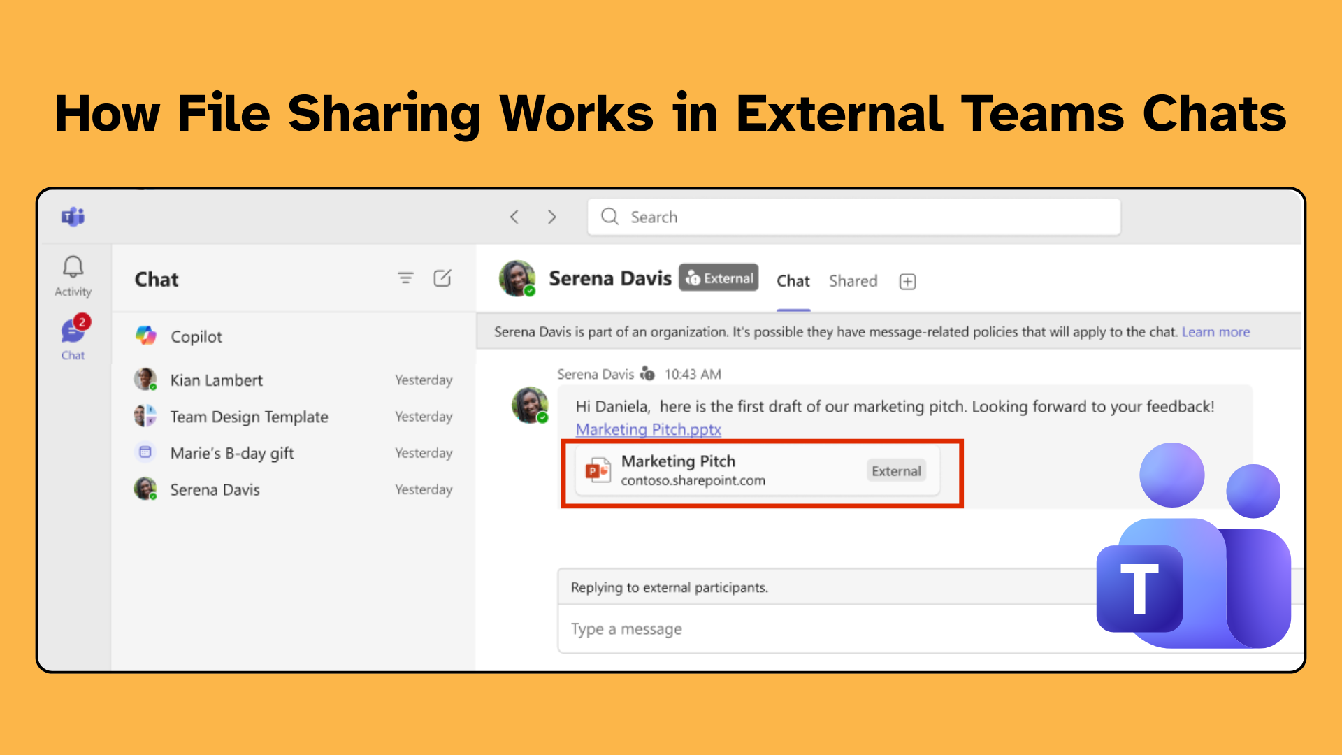 How to Share Files in External Chats in Microsoft Teams