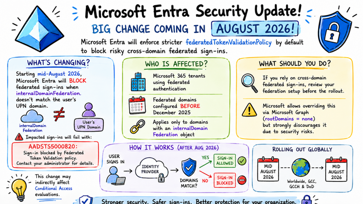 Microsoft Entra to Enforce Stricter Federated Authentication Rules