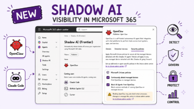 New Shadow AI Visibility in Microsoft 365 Admin Center (Frontier Preview)