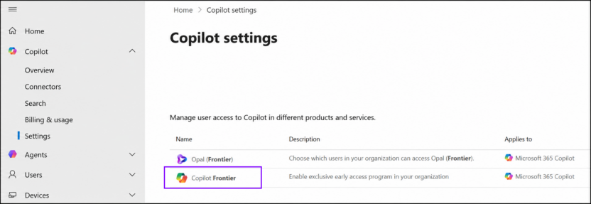 How to Manage Frontier Admin Control in Microsoft 365 Admin Center ...