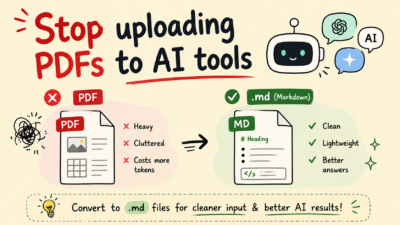 Convert PDFs to Markdown to Reduce AI Token Usage