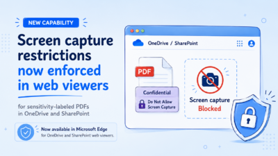 Microsoft Edge screen capture protection
