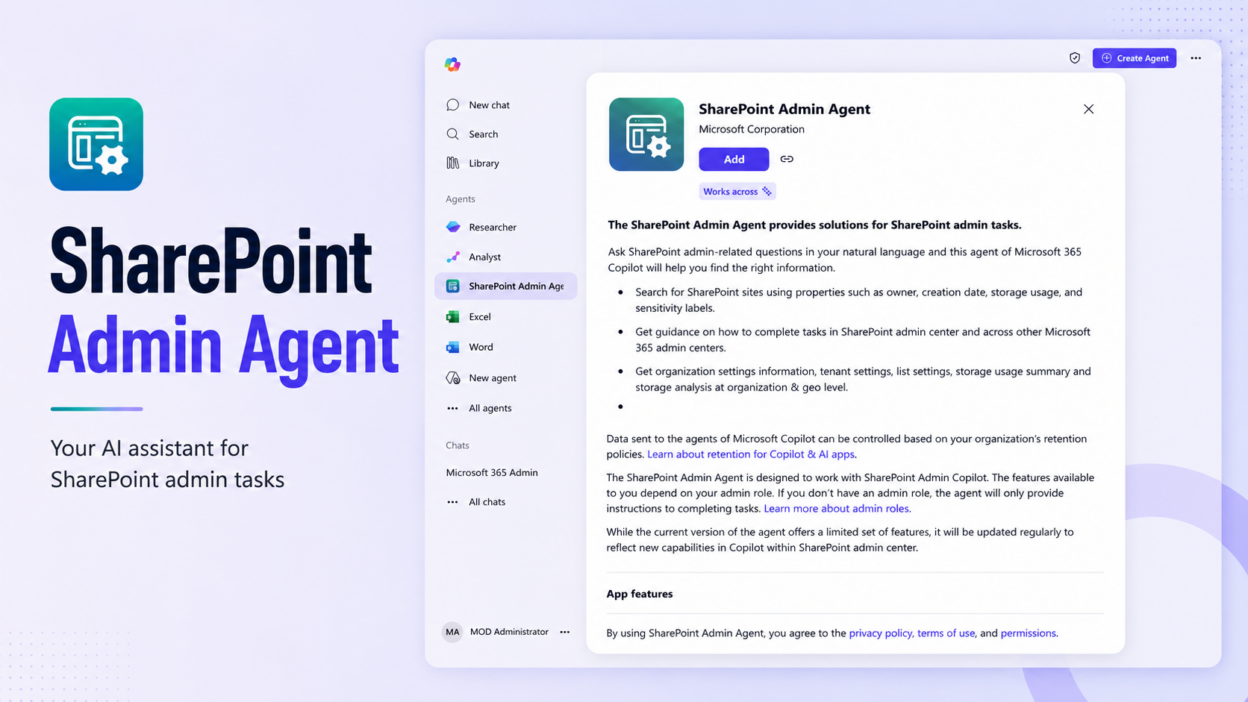 SharePoint Admin Agent