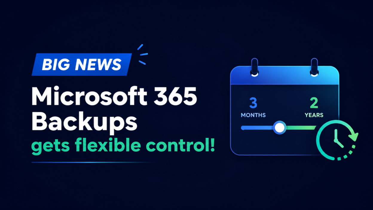 Microsoft 365 Backup Recovery Window