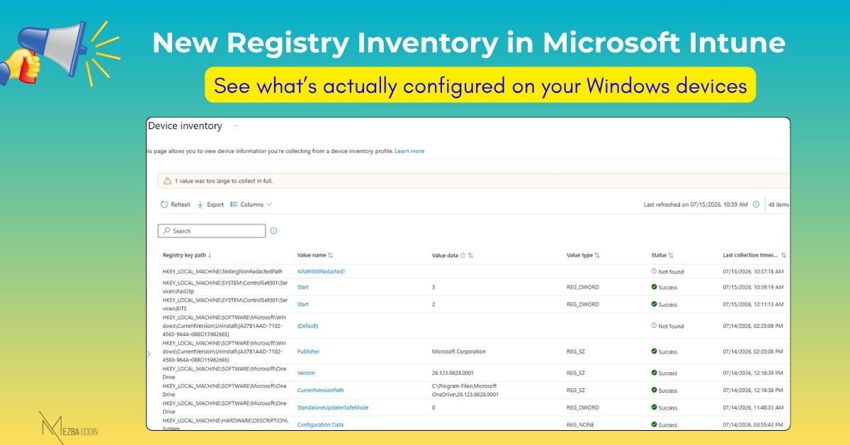 Registry Inventory