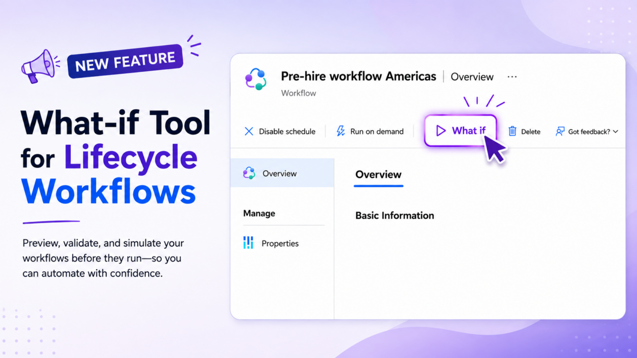 What if Tool for Lifecycle workflows