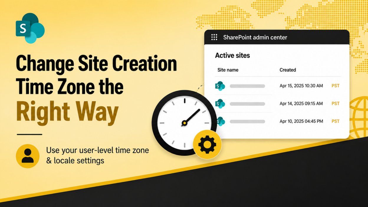 SharePoint time zone settings
