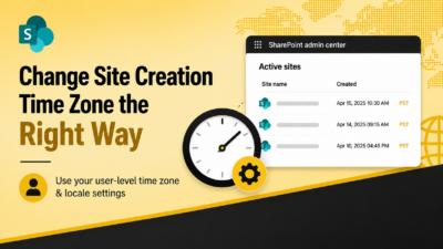 SharePoint time zone settings