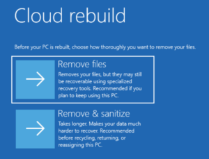 Windows 11 Cloud Rebuild